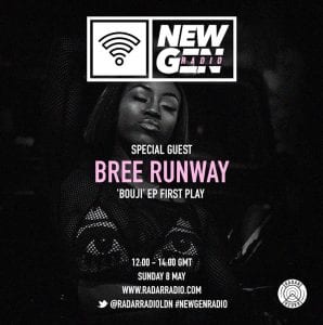 Bree Runway premieres her brand new EP 'Bouji' on #NewGenRadio