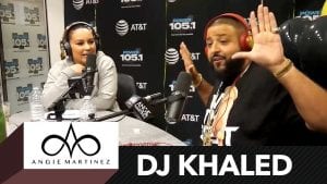 Rare cloth alert! DJ Khaled talks to Angie Martinez