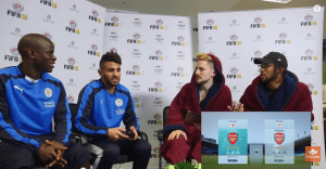 Riyad Mahrez and Kanté do FIFA and chill with Vuj and Poet