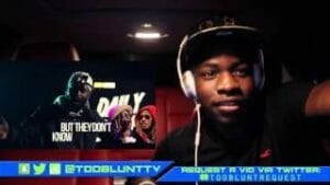 American YouTuber TooBlunt films his reaction to Ghetts Daily Duppy