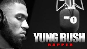 Yung Bush spits fire in the booth for Charlie Sloth