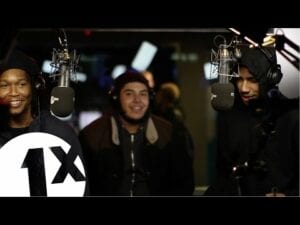 AJ Tracey, Big Zuu & Merky Ace pass through Logan Sama's 1Xtra show