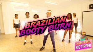 LOL! Big Tipper leads Brazilian Booty Burn class
