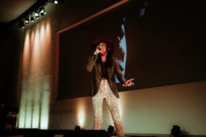 Little Simz performs 