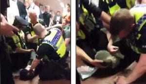 Video: Police pin young black man down and MASK HIM over argument with girlfriend