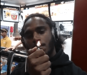 Black The Ripper does the London Loud Challenge in McDonalds