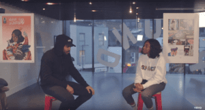 Watch Kano interview Little Simz backstage at her headline festival