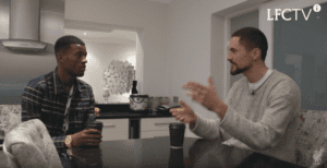 Liverpool maestro Gini Wijnaldum talks Primark socks with Vuj on “At Home With”