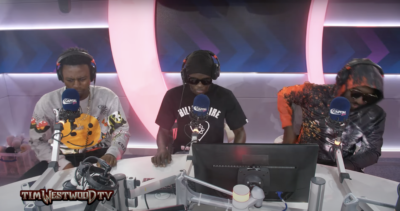 Yaw Tog, Kweku Flick & Amerado link up for a fiery new Tim Westwood TV freestyle