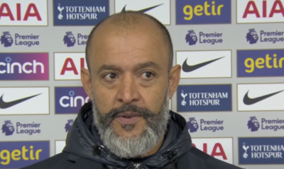 Tottenham Sack Head Coach Nuno Espírito Santo After Four Months