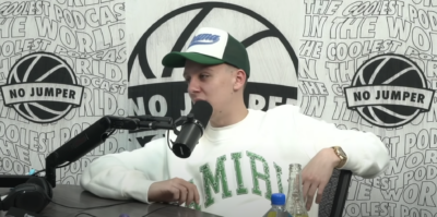Aitch Joins Adam22 For A Catch Up On 'No Jumper' Podcast