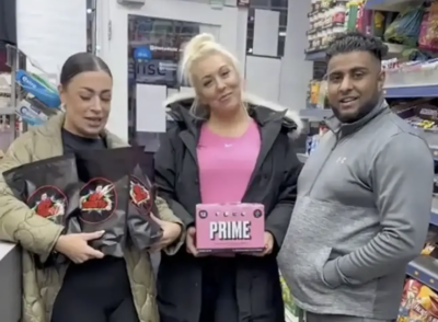 Shop gives away free bottles of Prime & sends shots at Wakey Wines