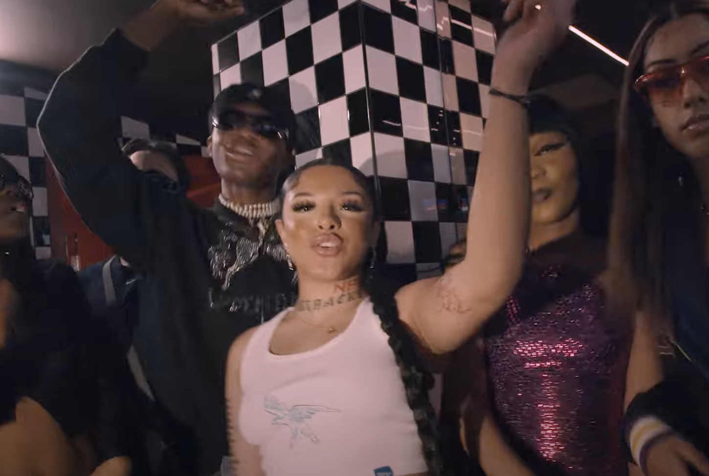 Juice Menace takes us on a lit night out in fun "Pink Notes" visuals