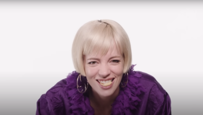 Lily Allen tries British & American snacks on 'Snack Wars'