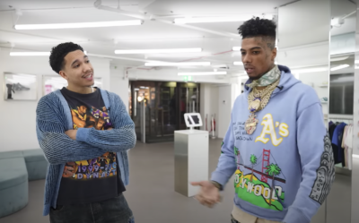 Watch Blueface go 'Shopping For Sneakers' with Kick Game