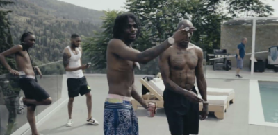 Russ Millions parties abroad in 