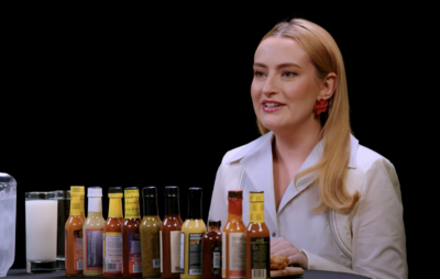 Watch Amelia Dimoldenberg tackle the 'Hot Ones' spicy wing challenge