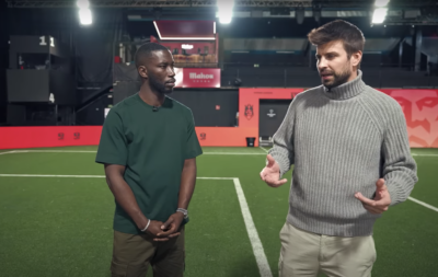 Gerard Pique talks Man United, Messi & more with Harry Pinero on FIVE