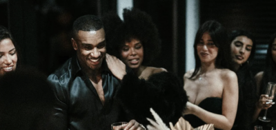 Bugzy Malone toasts to the 