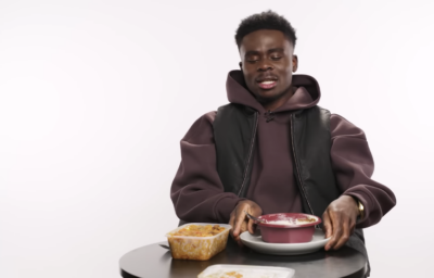 Watch Bukayo Saka rate British vs Nigerian food in 'Snack Wars'