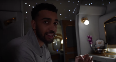 Watch Niko Omilana take the most expensive flight in new video