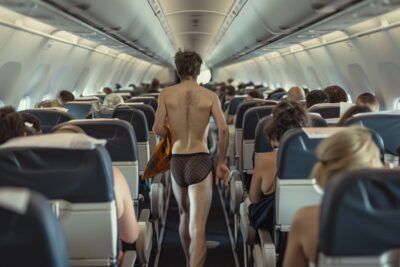 Flight forced to turn around after passenger runs naked down aisle