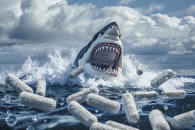 Sharks are getting high on cocaine from human pollution