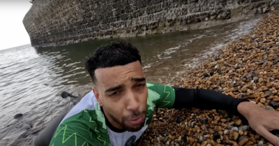 Watch Niko Omilana travel across the country without walking