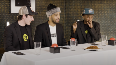 Niko Omilana & AJ Shabeel eat spicy asian food in new NDL video