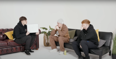 Tays, Aitch & Angry Ginge battle it out in a game of 'Guess the Word'
