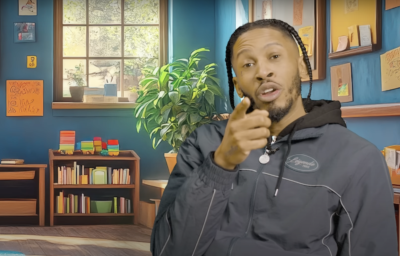 Watch Scorcher get grilled by a kid in 'The School Interview'