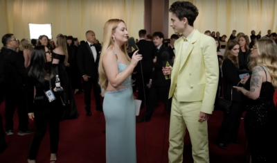 Watch Amelia Dimoldenberg interview the stars at the Oscars